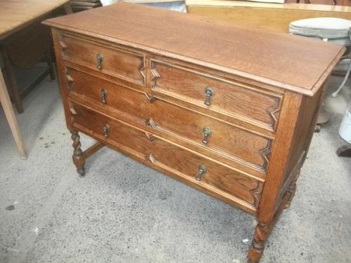 Jacobean Style Oak Chest (1 of 3)