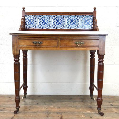 Antique Washstand with Tiled Back (1 of 10) Antique Washstand with Tiled Back (1 of 10)