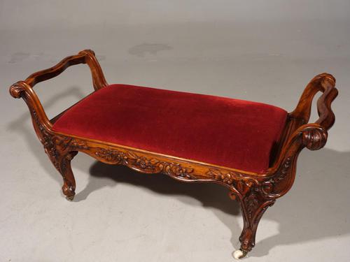 Very Stylish Mid 19th Century Rosewood Stool (1 of 8) Very Stylish Mid 19th Century Rosewood Stool (1 of 8)
