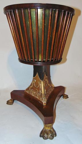 Regency dutch mahogany and gilt jardiniere (1 of 5)