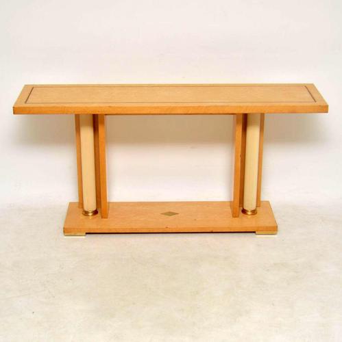 1970’s Vintage Italian Maple Console Table (1 of 11) 1970’s Vintage Italian Maple Console Table (1 of 11)