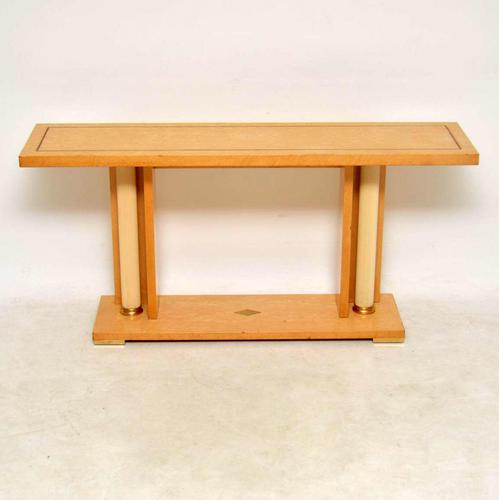 1970’s Vintage Italian Maple Console Table (1 of 11)