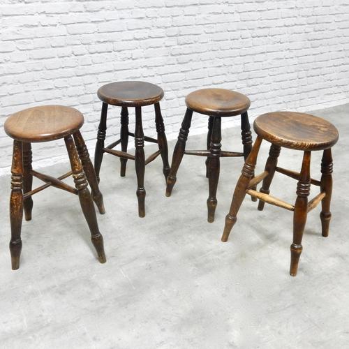 4 x 19th Century Pub Stools (1 of 5)