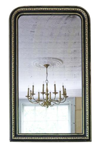 19th Century ebonised and gilt mirror overmantle wall (1 of 9) 19th Century ebonised and gilt mirror overmantle wall (1 of 9)