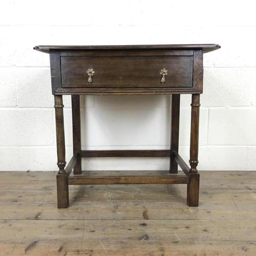 Antique Oak Side Table(m-2250) (1 of 9)