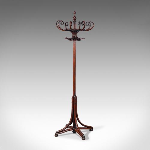 Antique Bentwood Coat Stand, English, Hallway Rack, After Thonet, Edwardian (1 of 10)