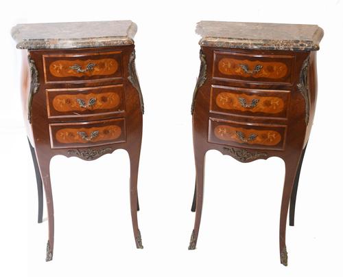 Pair of French Bedside Chests Antique Empire Nightstands (1 of 11) Pair of French Bedside Chests Antique Empire Nightstands (1 of 11)