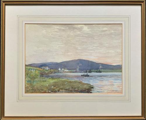 Andrew Gamley RSW - A Lochside Village Watercolour Painting (1 of 12) Andrew Gamley RSW - A Lochside Village Watercolour Painting (1 of 12)