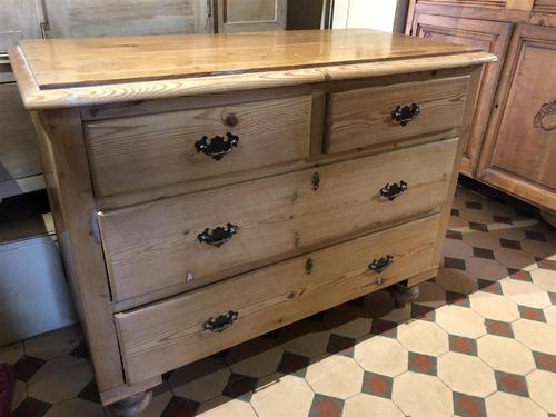 Antique Pine Two Over Two Chest of Drawers (1 of 10)