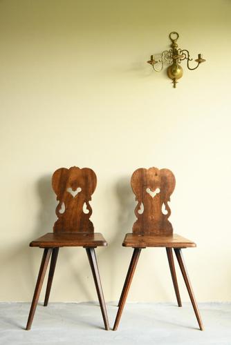 Pair of European Kitchen Chairs (1 of 12)