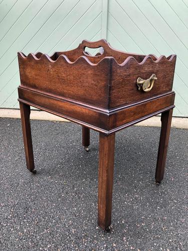 Antique Mahogany Tray on Stand (1 of 6)