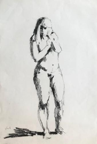 Original Black Chalks Drawing of a Nude 1981 (1 of 1) Original Black Chalks Drawing of a Nude 1981 (1 of 1)