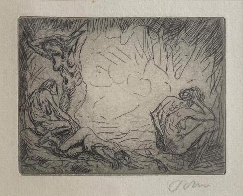 Augustus John 1878 - 1961 Signed Etching 'The Weary Woman' (1 of 4)