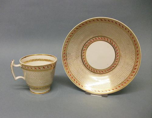 Staffordshire London Shape Coffee Cup & Saucer c.1815-1820 (1 of 6)