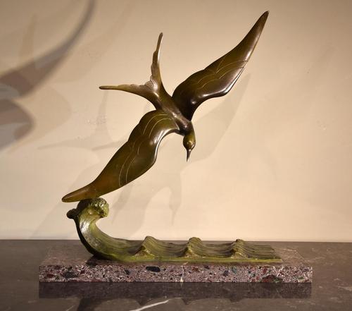 Art Deco Bronze Seagull Georges- Raoul Garreau (1 of 6)