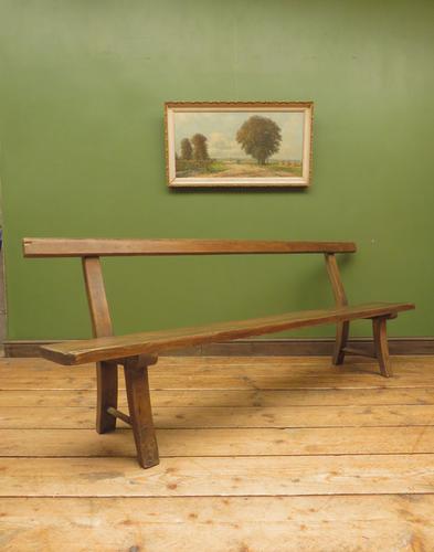 Antique Elm & Pine Sunday School Bench, Rustic Hall Seat (1 of 14) Antique Elm & Pine Sunday School Bench, Rustic Hall Seat (1 of 14)