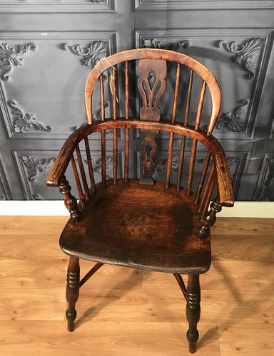 Low Back Ash & Elm Windsor Chair (1 of 8)