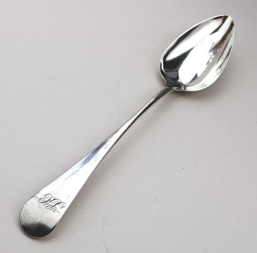 Antique Georgian Solid Silver Serving Table Spoon - Exeter 1807 (1 of 6)