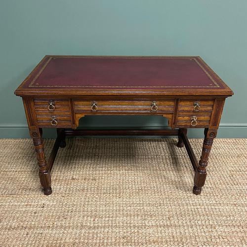 Stunning Victorian Gillows Antique Oak Writing Desk (1 of 9)