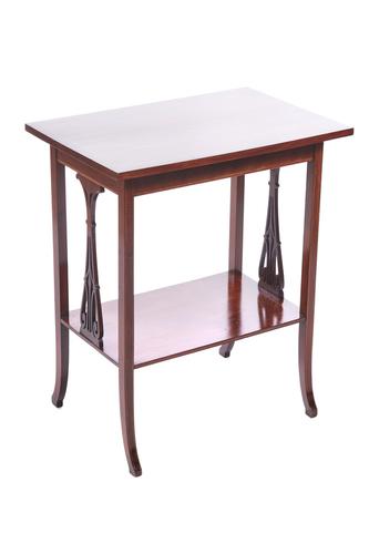 Edwardian Mahogany Inlaid Lamp Table (1 of 6) Edwardian Mahogany Inlaid Lamp Table (1 of 6)