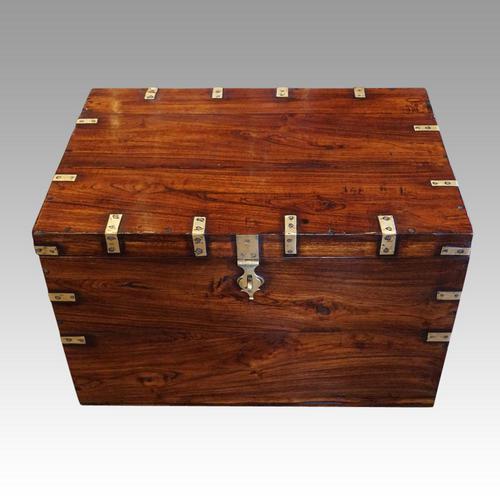 Victorian Brass Bound Campaign Chest (1 of 7)