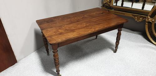 Lovely French Elm Kitchen Farmhouse Dining Table (1 of 7) Lovely French Elm Kitchen Farmhouse Dining Table (1 of 7)