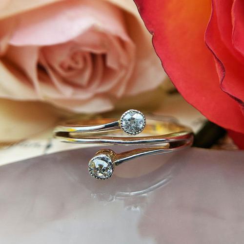Antique 18ct Gold Old Cut Diamond Toi Et Moi Ring (1 of 8) Antique 18ct Gold Old Cut Diamond Toi Et Moi Ring (1 of 8)
