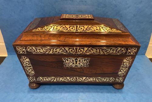 Regency Rosewood Twin Canister Tea Caddy (1 of 23)