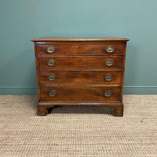 18th Century Georgian Elm Antique Chest of Drawers (1 of 7)