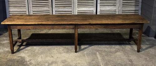 Long French Rustic Oak Farmhouse Dining Table (1 of 23)