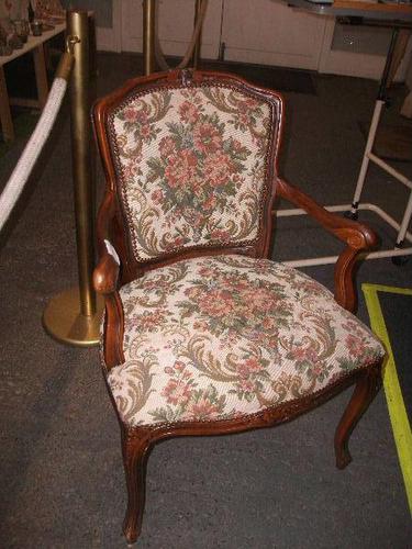 Continental Style Needlepoint Arm Chair (1 of 3) Continental Style Needlepoint Arm Chair (1 of 3)
