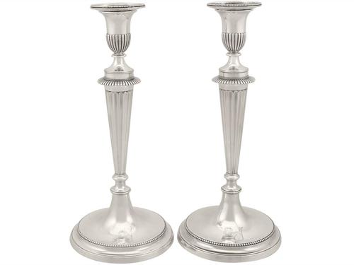 Cast Sterling Silver Candlesticks - Antique George III 1784 (1 of 13) Cast Sterling Silver Candlesticks - Antique George III 1784 (1 of 13)