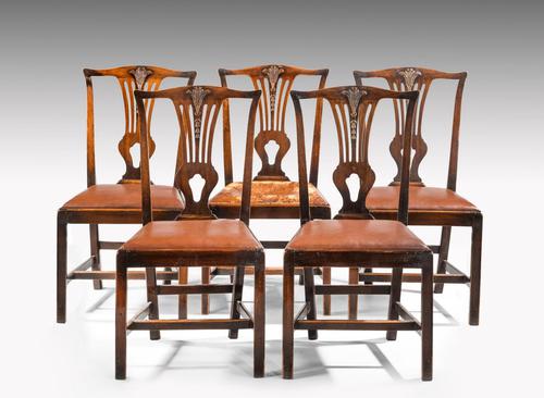 Set of Five George III Mahogany Dining Chairs (1 of 5) Set of Five George III Mahogany Dining Chairs (1 of 5)