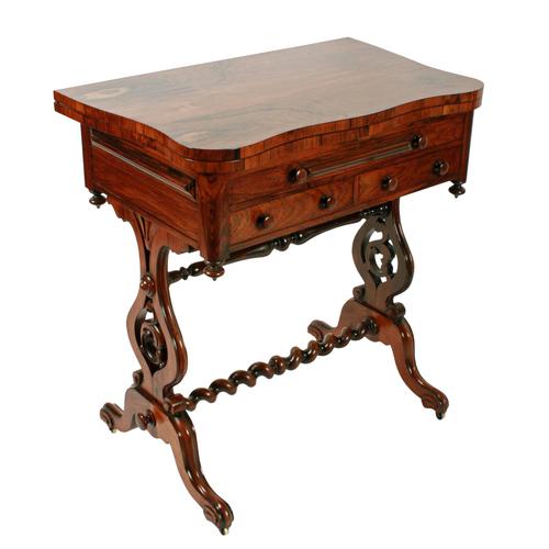 Rosewood Turn Over Top Writing Table (1 of 9) Rosewood Turn Over Top Writing Table (1 of 9)