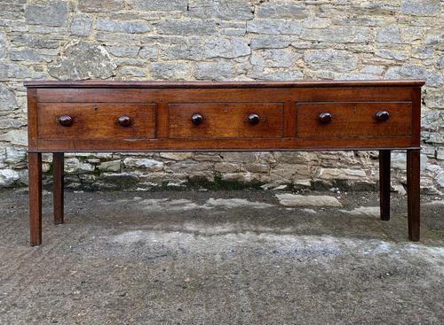 Large Antique Elm Dresser Base (1 of 21)