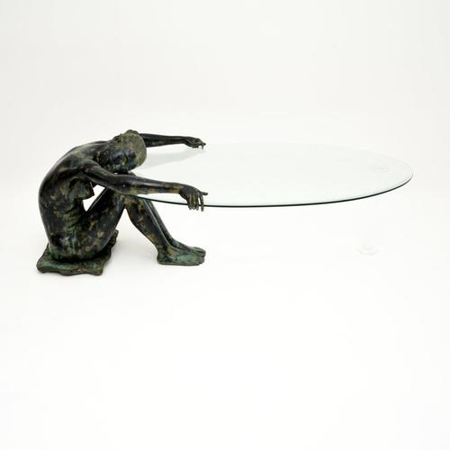 Vintage Sculptural Bronze Coffee Table (1 of 12)