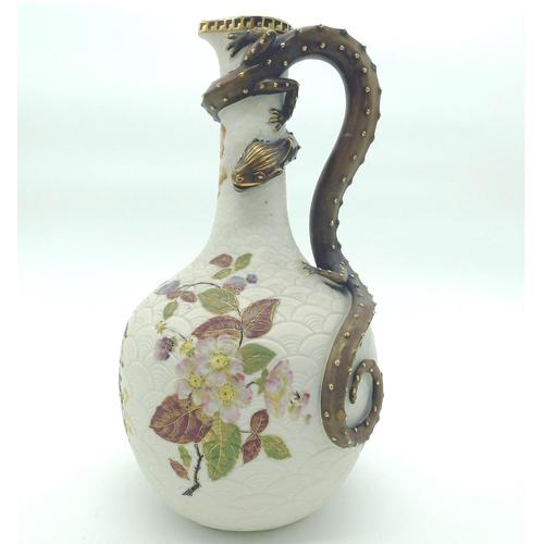 A Very Large and Very Fine Royal Worcester Porcelain Dragon Ewer C.1887 (1 of 11)