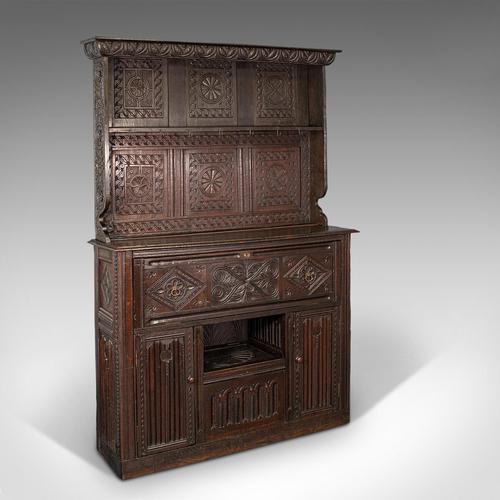 Large Antique Welsh Dresser, British, Cabinet, William III, 1700 (1 of 12)