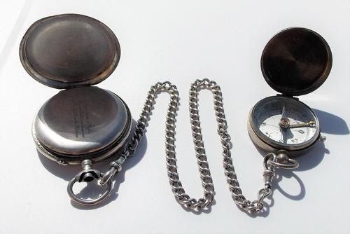 Victorian Solid Silver Omega Gurzelen Pocket Watch & Solid Silver Albert Chain (1 of 8)