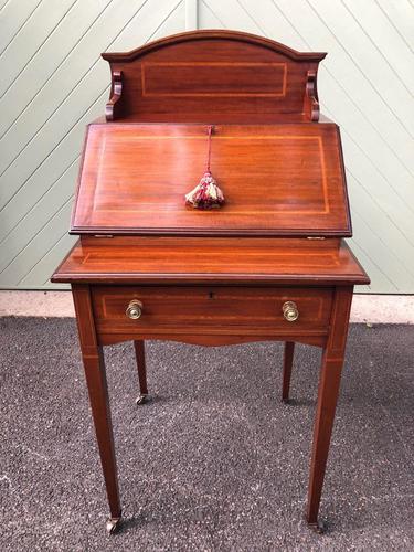 Edwardian Inlaid Mahogany Writing Desk (1 of 10)