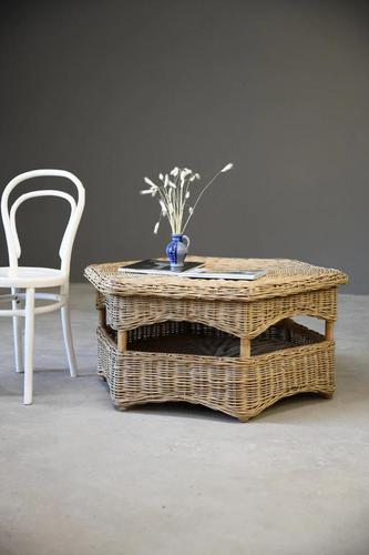 Large Natural Wicker Coffee Table (1 of 12)