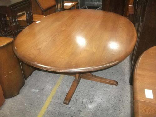 Large Ercol Pedestal Dining Table (1 of 3)