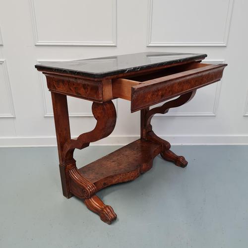 Rare Burr Pollard Oak Console Table c.1820 (1 of 9)