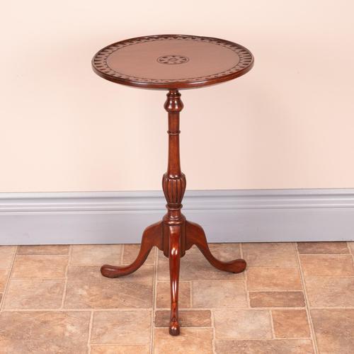 Mahogany Carved Top Wine Table (1 of 6) Mahogany Carved Top Wine Table (1 of 6)