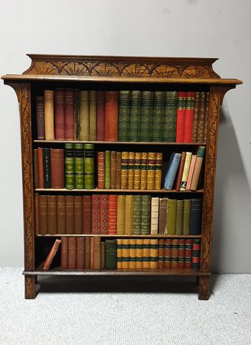 Golden Oak Open Adjustable Bookcase (1 of 5)