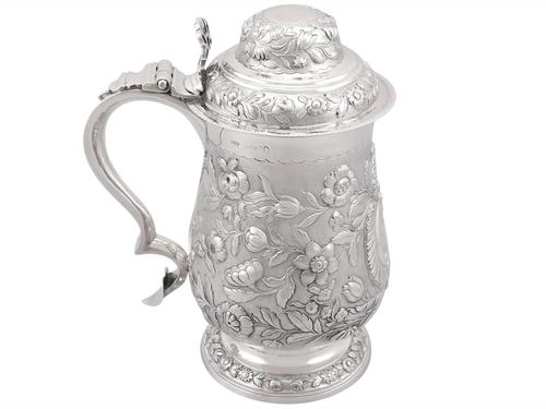 Sterling Silver Quart & Half Tankard - Antique George IV 1820 (1 of 15) Sterling Silver Quart & Half Tankard - Antique George IV 1820 (1 of 15)