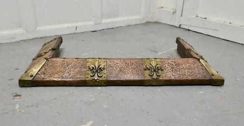 Arts and Crafts Victorian Brass and Copper Fender (1 of 5) Arts and Crafts Victorian Brass and Copper Fender (1 of 5)