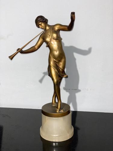 Art Deco spelter figure (1 of 8)