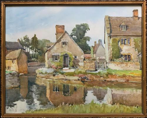 Gorgeous Early 20th Century Country River Hamlet British Landscape Watercolour Painting (1 of 12) Gorgeous Early 20th Century Country River Hamlet British Landscape Watercolour Painting (1 of 12)