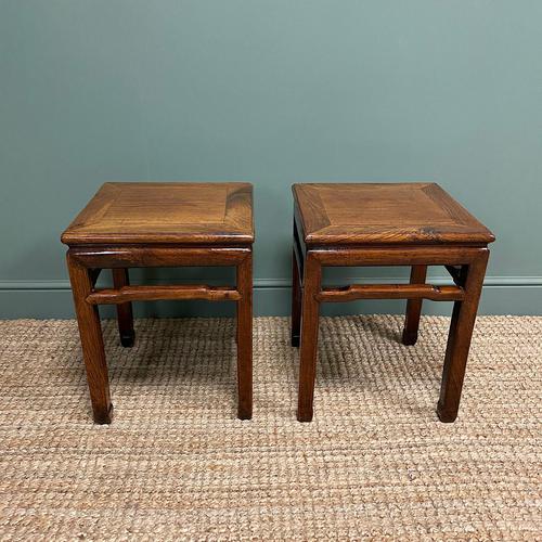 Stunning Pair of Antique Chinese Side Tables (1 of 4)